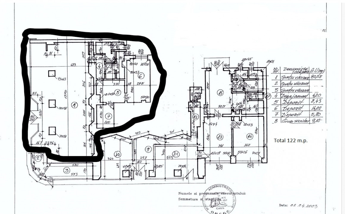 CALEA MOSILOR NR 278-SPATIU COMERCIAL STRADAL 122 MP, VITRINA 13 M. 
